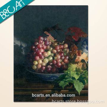 Painting with fruits design of sweet grapes